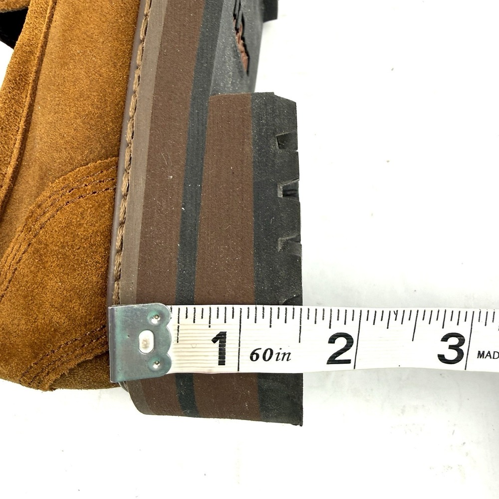 LL Bean Camden Hill Loafers 6.5 Brown Suede Slip On Shoes Lug Sole‎ Womens - Picture 9 of 10